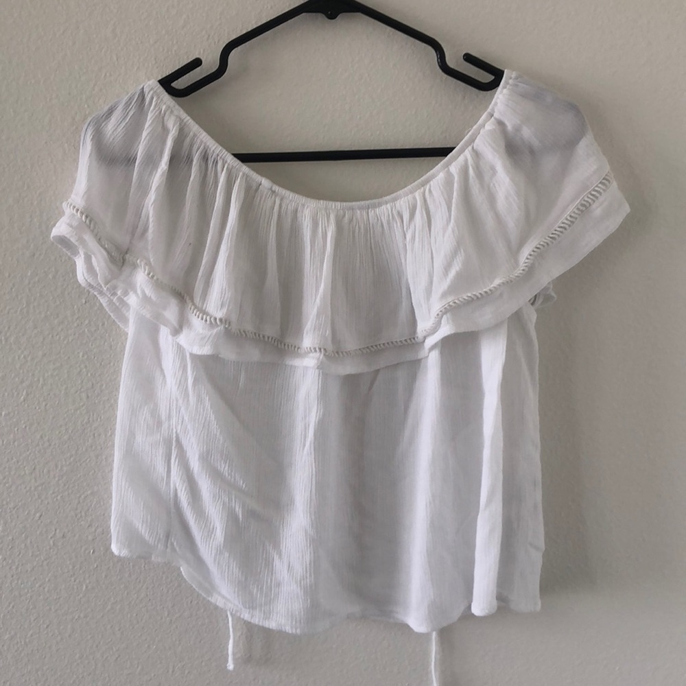 White off the shoulder top